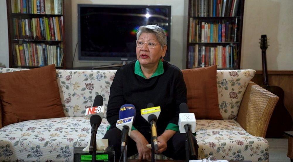 Founder and Editor of Nagaland Page, Monalisa Changkija, in Dimapur on January 7. (Morung Photo)